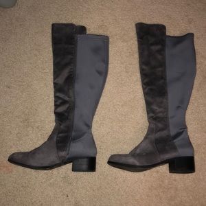 Size 11 wide calf faux suede Lane Bryant boots